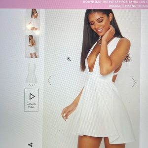 NEW. PRETTYLITTLETHING WHITE DRESS